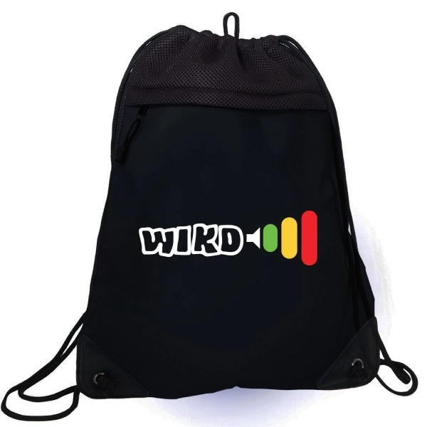 Micro Fiber Mesh Drawstring Backpack - Image 4