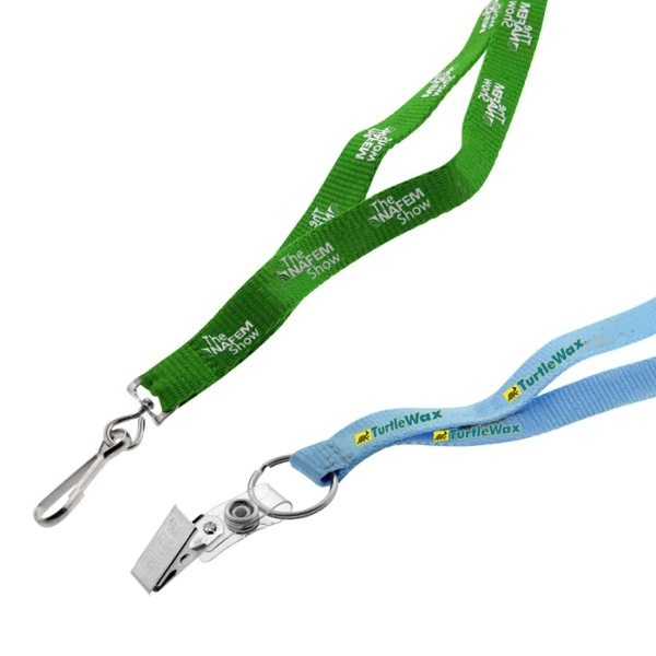 1/2&quot; Recycled Screen Printed Lanyard