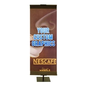 Banner Stand Small with Square Base-Double Sided