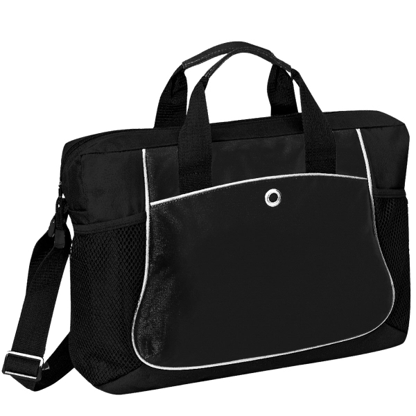 Poly Deluxe Messenger Briefcase Bag - Image 4