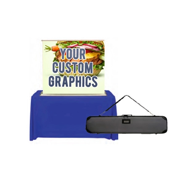 Retractable Tabletop Banner 60in x 59in Graphic