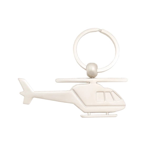 Metal Helicopter Key Tag - Image 1