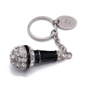 Bling Microphone Key Tag