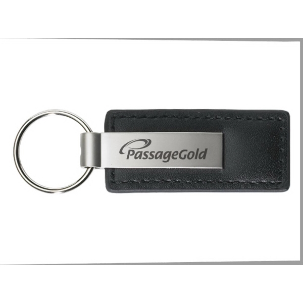 Colored Leather Classic Keychain - Image 2
