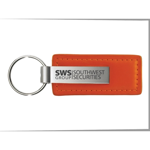 Colored Leather Classic Keychain - Image 6
