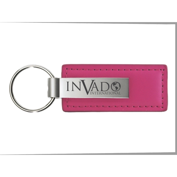 Colored Leather Classic Keychain - Image 7