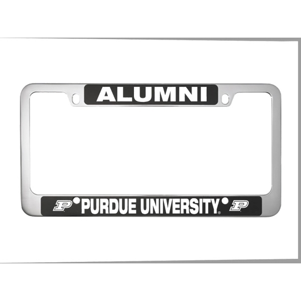 Brushed Zinc and Colored License Frame - Image 2