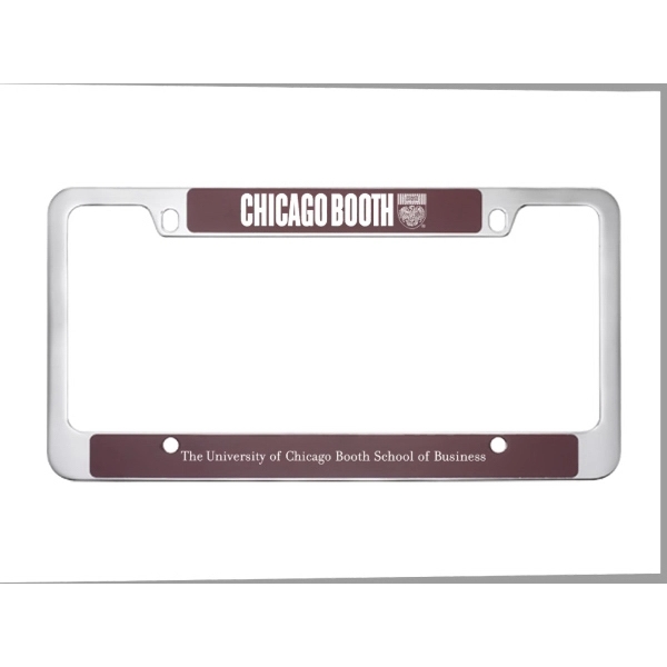 Brushed Zinc and Colored License Frame - Image 4