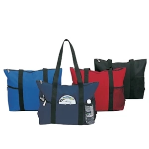 Poly Deluxe Zipper Travel Tote Bag
