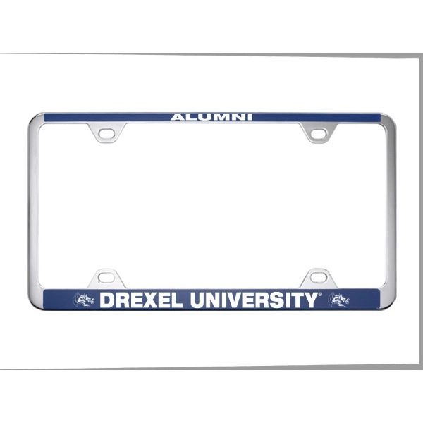 Brushed Zinc and Colored License Frame - Image 3