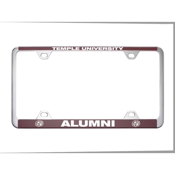 Brushed Zinc and Colored License Frame - Image 4