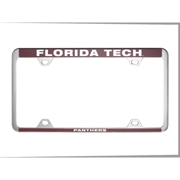 Brushed Zinc and Colored License Frame - Image 3