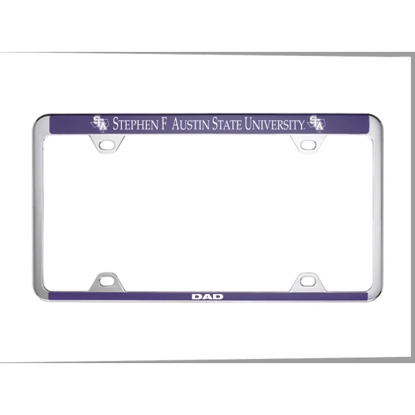 Brushed Zinc and Colored License Frame - Image 7