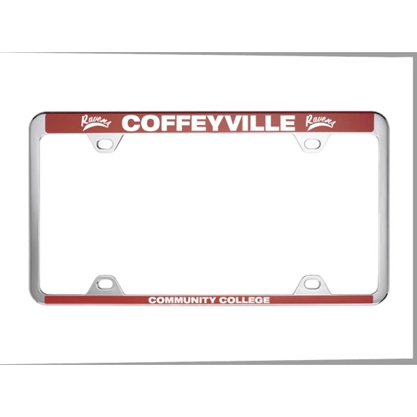 Brushed Zinc and Colored License Frame - Image 8
