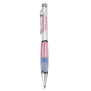 Twist action Frosted White Ballpoint(Cross Style Refill)