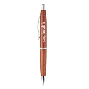 Click action Castor Aluminum Glisten Orange ballpoint pen