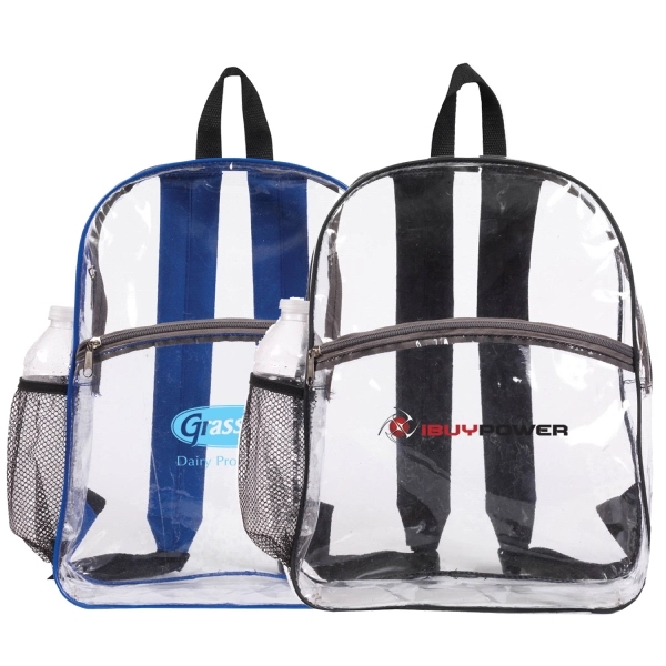 Clear Zipper Backpack - Image 1