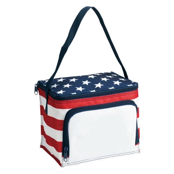 Poly Stars and Stripes Style Lunch Bag