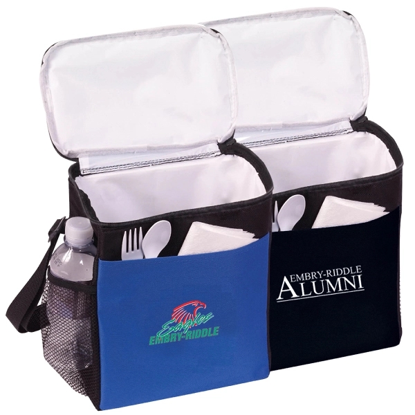 Poly 12 Can Vertical Cooler Bag - Image 1