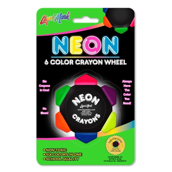 Neon Crayo-Craze Six Color Crayon Wheel