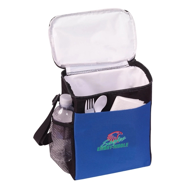 Poly 12 Can Vertical Cooler Bag - Image 2