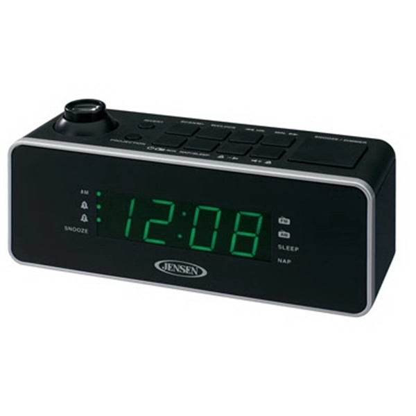 Jensen Dual Alarm Projection Clock Radio