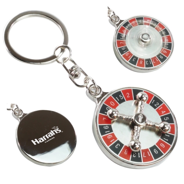 Mini Roulette Spinning Key Tag - Image 1