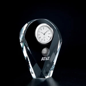 Crystal Drop Award Clock