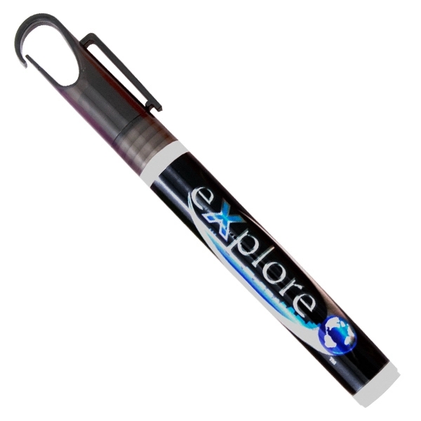 10ml carabiner clip hand sanitizer spray- Black