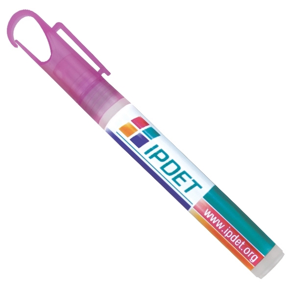 10 ml Carabiner clip pocket sunscreen spray SPF30- Pink