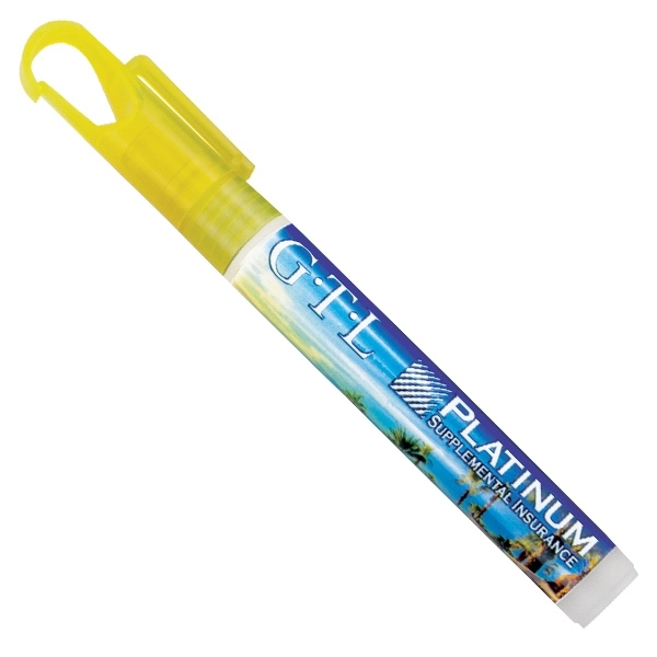 10 ml Carabiner clip pocket sunscreen spray SPF30- Yellow