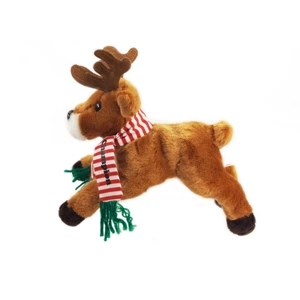 8" Deer with scarf one color imprint