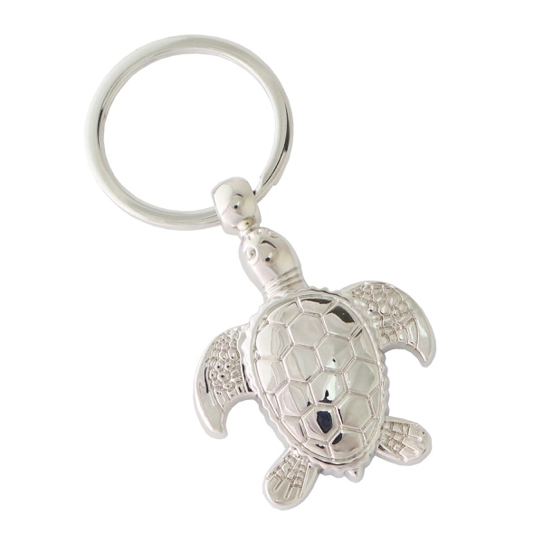 Metal Sea Turtle Key Tag - Image 1