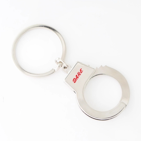 Metal Mini Handcuff Key Tag - Image 1