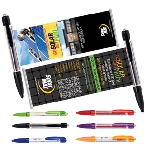 Banner Pen Plastic Click Action Ballpoint Pen