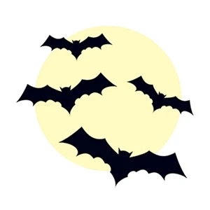 Glow in the Dark Bats Temporary Tattoo