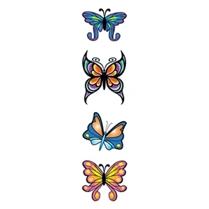 Modern Butterflies Temporary Tattoo Set