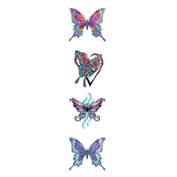 Various Butterflies Temporary Tattoo Set