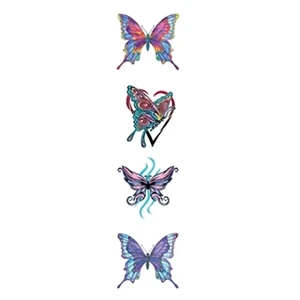 Various Butterflies Temporary Tattoo Set