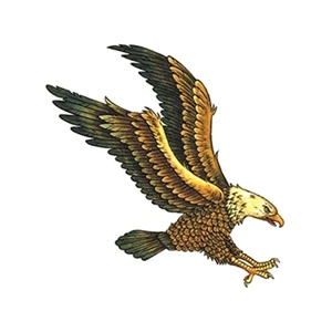 Soaring Flying Eagle Temporary Tattoo