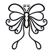 Tribal Butterfly Temporary Tattoo