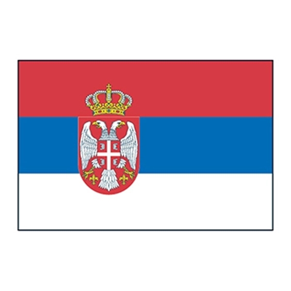 Serbia Flag Temporary Tattoo - Image 1