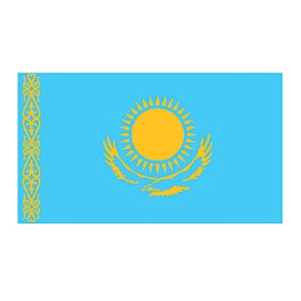 Kazakhstan Flag Temporary Tattoo - Image 1