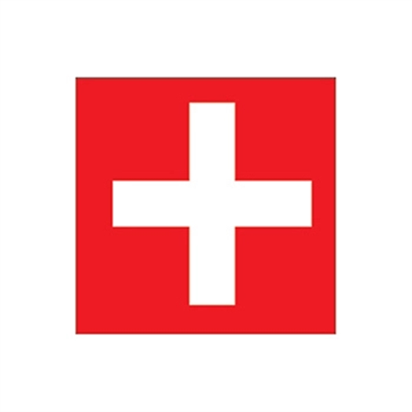 Switzerland Flag Temporary Tattoo - Image 1