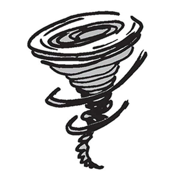 Whirling Tornado Temporary Tattoo - Image 1
