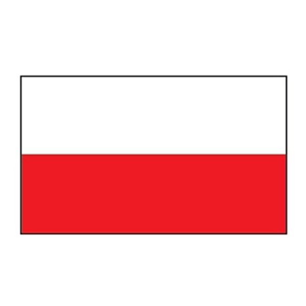 Poland Flag Temporary Tattoo - Image 1