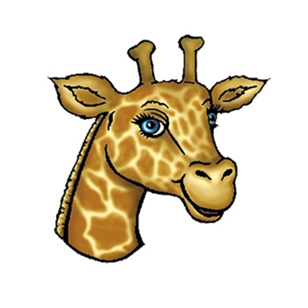 Giraffe Head Temporary Tattoo - Image 1
