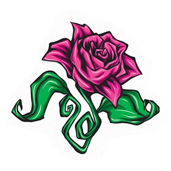 Purple Rose Temporary Tattoo - Image 1