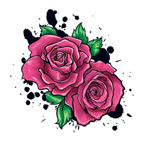 Two Roses Temporary Tattoo - Image 1