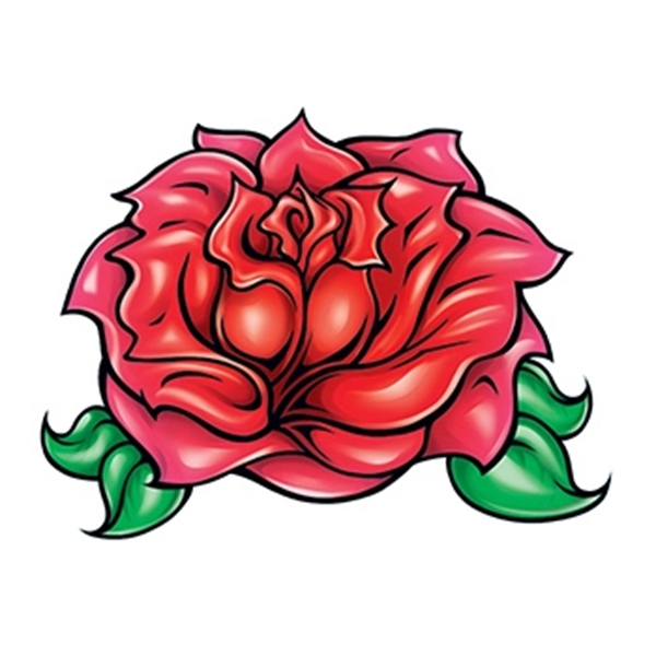 Red Rose Temporary Tattoo - Image 1
